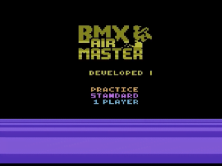 BMX Airmaster title screen for Atari 2600